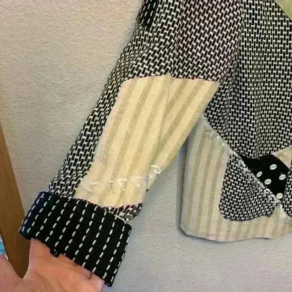 Parsley & Sage jacket sz M colorful whimsical hippie grandma 90s patchwork *flaw - Picture 4 of 8